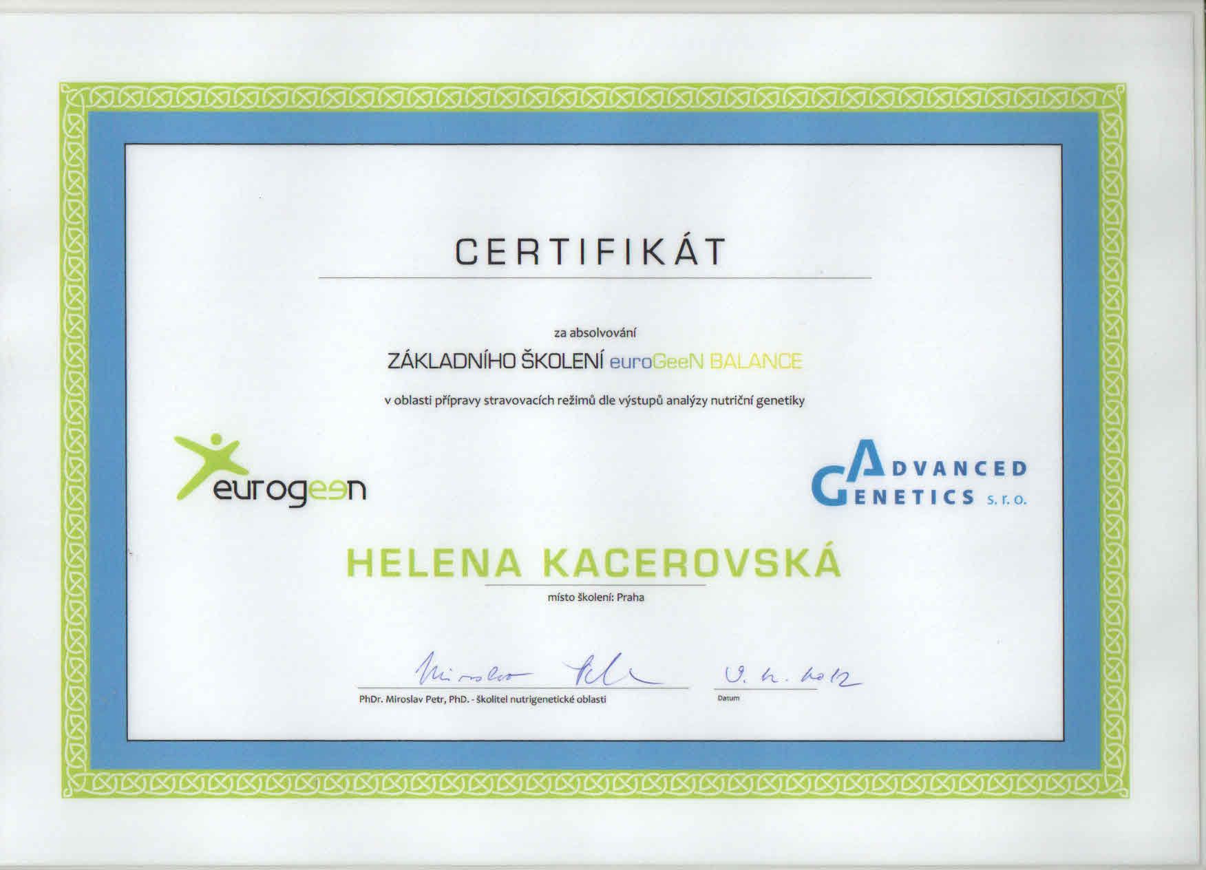 certifikace