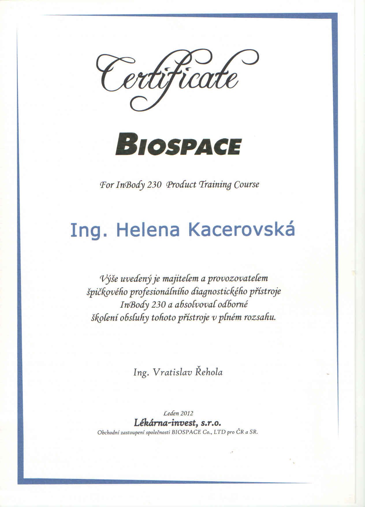 certifikace