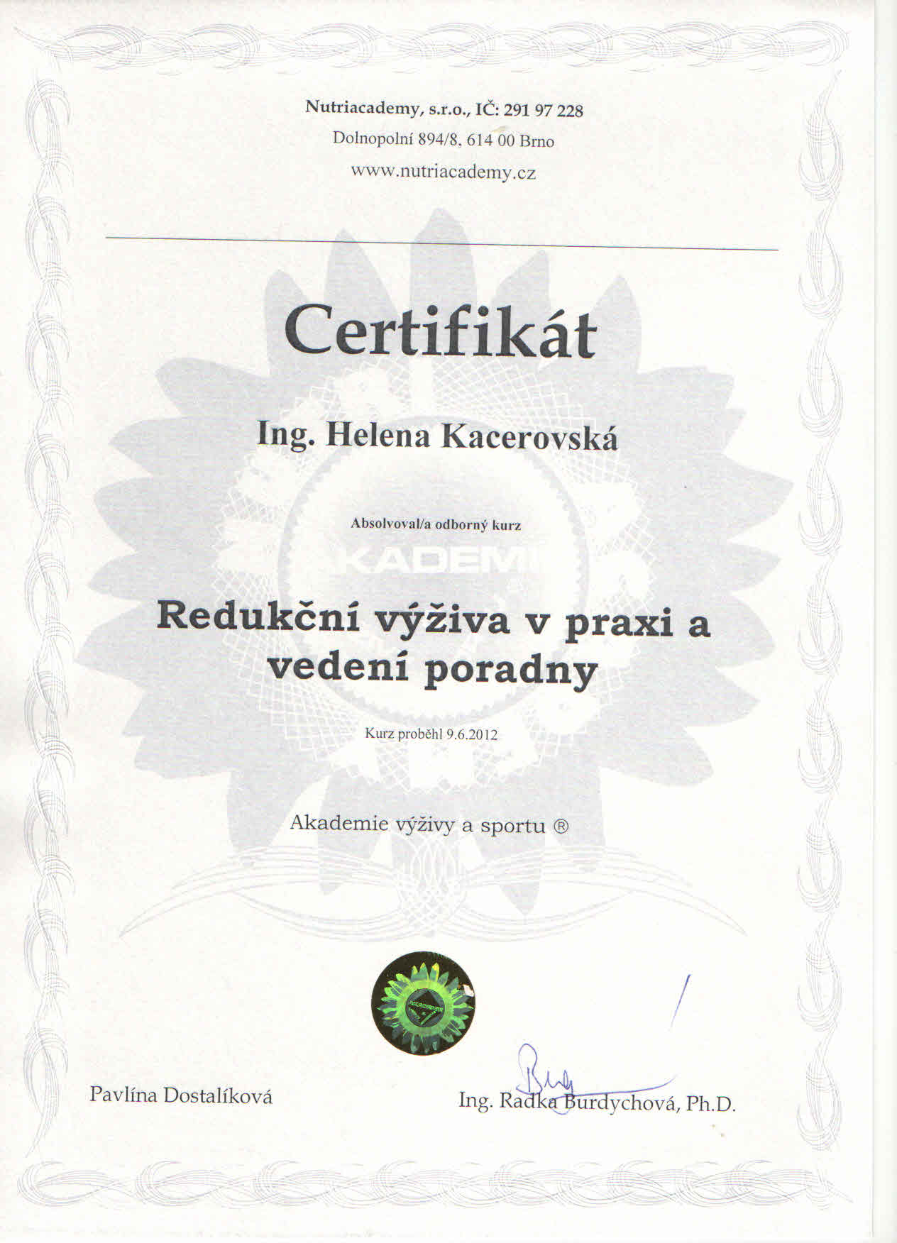 certifikace